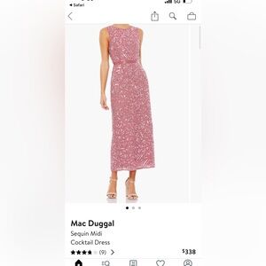 sequin-adorned midi dress